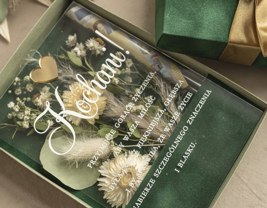  Prezenty dla Młodej Pary  flowerbox, kartki z życzeniami, pudełka na prezenty bezowy upominek dla Młodej Pary zamiast kwiatów, Pamiątka Ślubna wraz z życzeniami pudełko na pieniądze dla Nowożeńców, kartka z życzeniami dla Pary Młodej 9