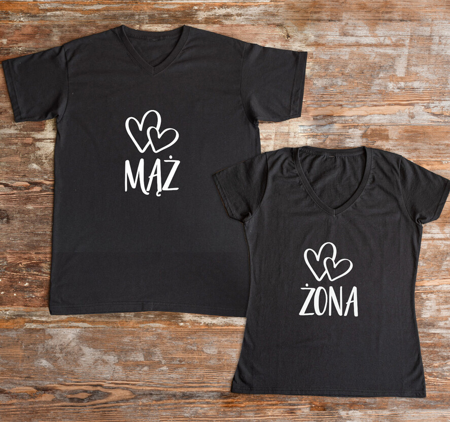  Prezenty dla Młodej Pary  zestawy koszulki z nadrukiem prezent z okazji ślubu dla Młodej Pary, prezent ślubny koszulki na nadrukiem 4