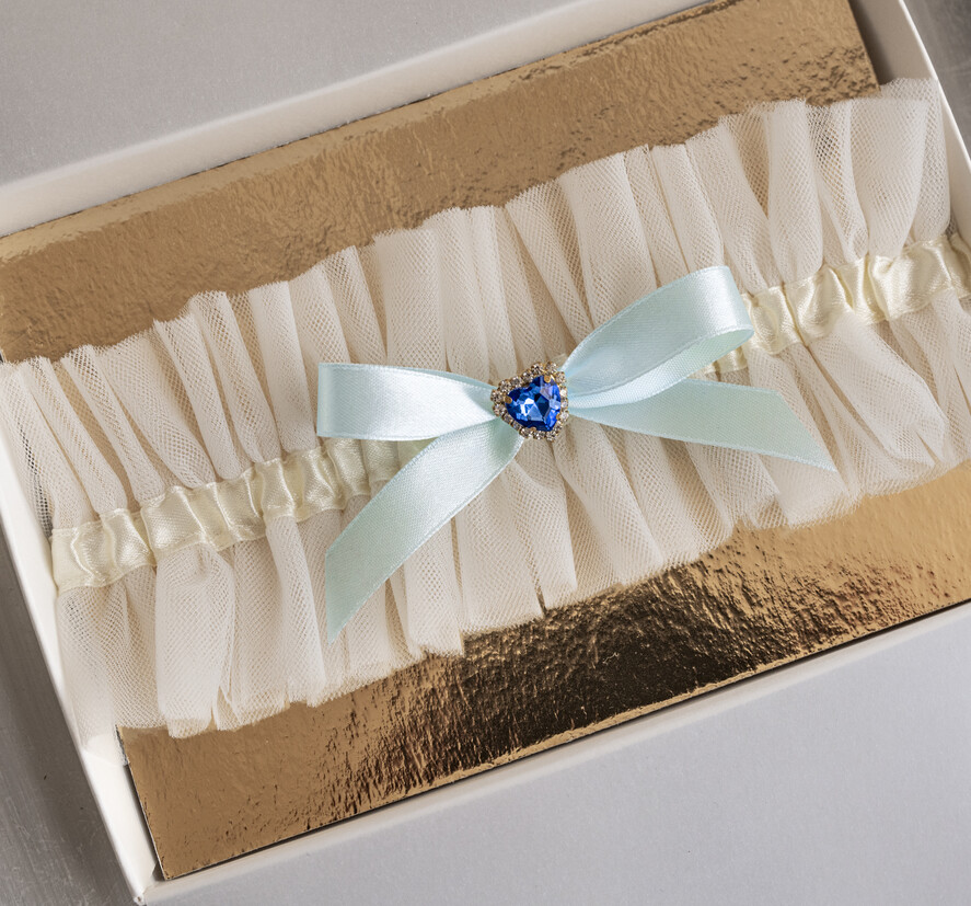 Prezenty dla Panny Młodej  podwiązki ślubne  Prezent dla Panny Młodej od Świadkowej, zestaw prezentowy na panieński, cos niebieskiego podwiązka ślubna2