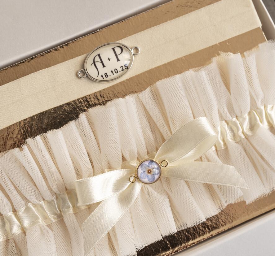 Prezenty dla Panny Młodej  podwiązki ślubne  Prezent dla Panny Młodej od Świadkowej, zestaw prezentowy na panieński, cos niebieskiego podwiązka ślubna2