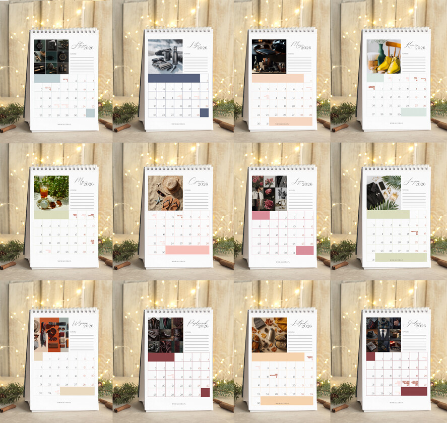 Prezenty oferta dla Firm kalendarze  Prezenty firmowe upominki biznesowe kalendarz stojący A5, prezent dla pracowników dla klientów kalendarz na biurko1