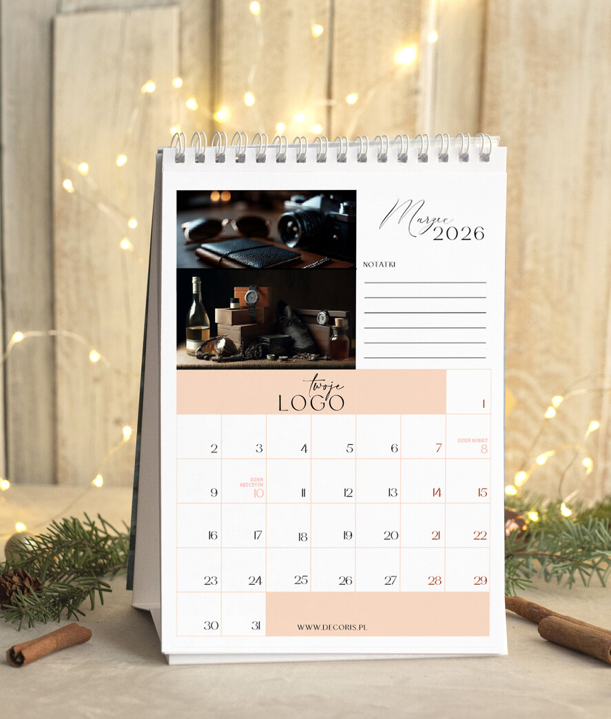 Prezenty oferta dla Firm kalendarze  Prezenty firmowe upominki biznesowe kalendarz stojący A5, prezent dla pracowników dla klientów kalendarz na biurko4