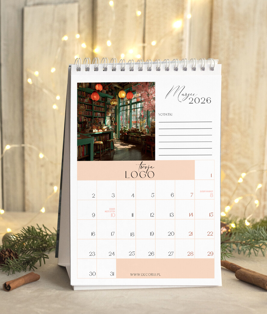 Prezenty oferta dla Firm kalendarze  Prezenty firmowe upominki biznesowe kalendarz stojący A5, prezent dla pracowników dla klientów kalendarz na biurko4