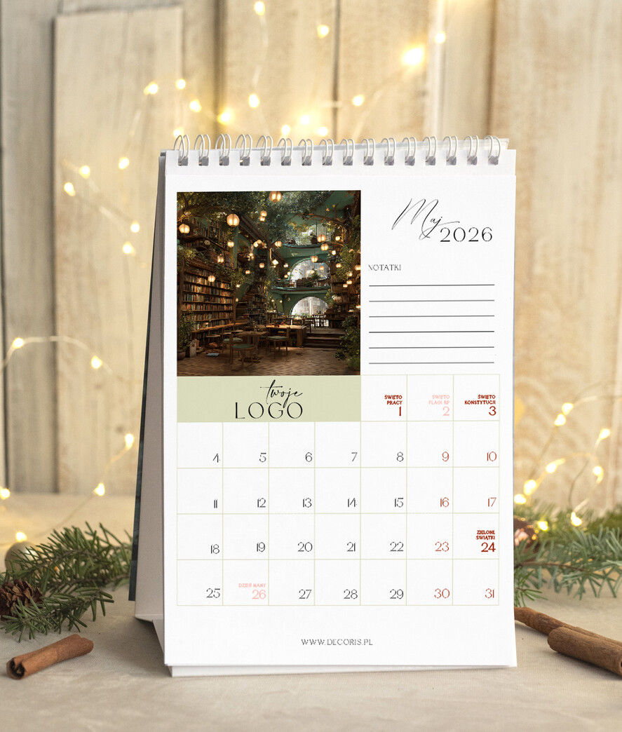 Prezenty oferta dla Firm kalendarze  Prezenty firmowe upominki biznesowe kalendarz stojący A5, prezent dla pracowników dla klientów kalendarz na biurko6