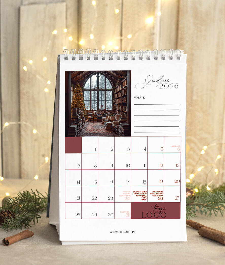 Prezenty oferta dla Firm kalendarze  Prezenty firmowe upominki biznesowe kalendarz stojący A5, prezent dla pracowników dla klientów kalendarz na biurko13