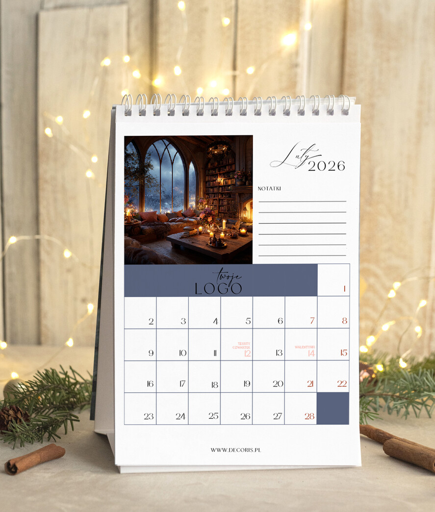 Prezenty oferta dla Firm kalendarze  Prezenty firmowe upominki biznesowe kalendarz stojący A5, prezent dla pracowników dla klientów kalendarz na biurko3