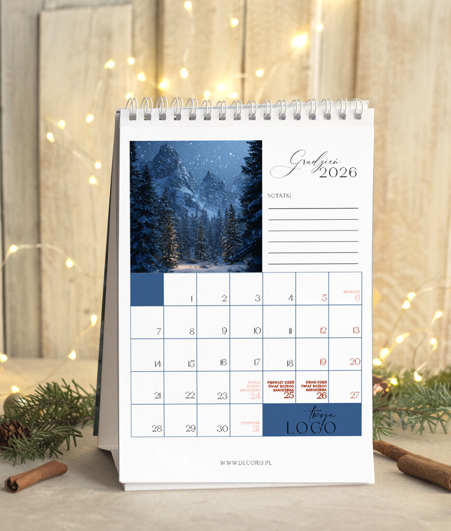 Prezenty oferta dla Firm kalendarze  Prezenty firmowe upominki biznesowe kalendarz stojący A5, prezent dla pracowników dla klientów kalendarz na biurko13