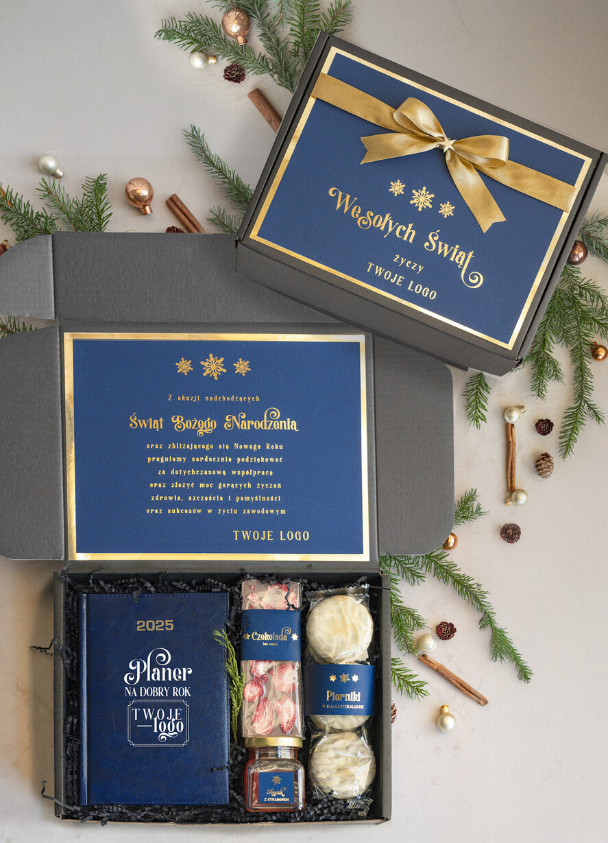 Prezenty oferta dla Firm kalendarze  Prezenty świąteczne dla klientów zestaw z kalendarzem, Upominek biznesowy terminarz z Logo firmy , Prezent firmowy dla Klientów box kosz prezentowy1