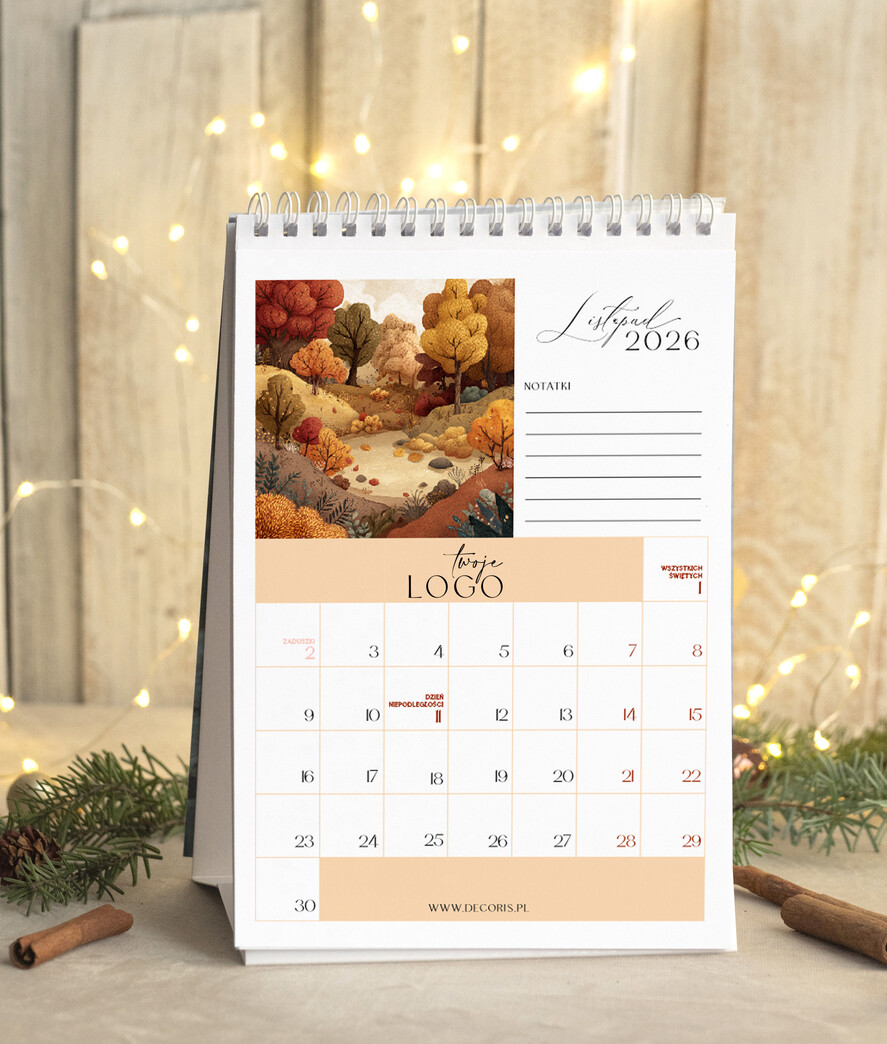 Prezenty oferta dla Firm kalendarze  Prezenty firmowe upominki biznesowe kalendarz stojący A5, prezent dla pracowników dla klientów kalendarz na biurko12