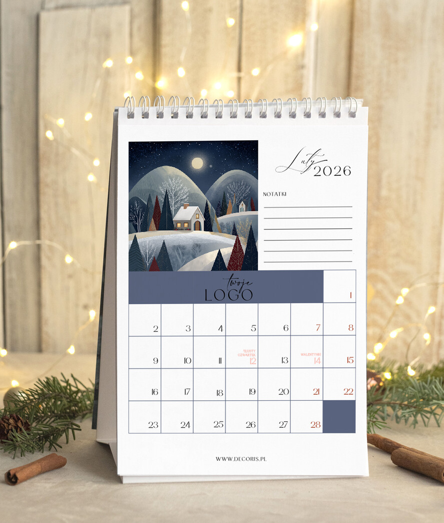 Prezenty oferta dla Firm kalendarze  Prezenty firmowe upominki biznesowe kalendarz stojący A5, prezent dla pracowników dla klientów kalendarz na biurko3