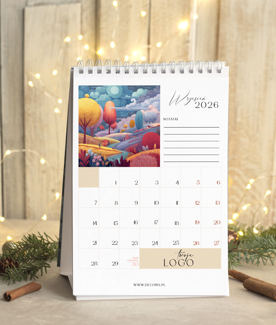 Prezenty oferta dla Firm kalendarze  Prezenty firmowe upominki biznesowe kalendarz stojący A5, prezent dla pracowników dla klientów kalendarz na biurko10