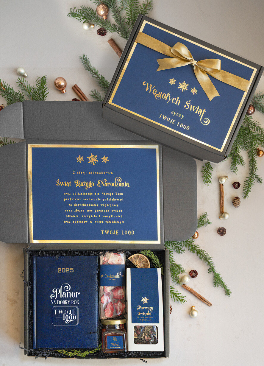 Prezenty oferta dla Firm kalendarze  Prezenty świąteczne dla klientów zestaw z kalendarzem, Upominek biznesowy terminarz z Logo firmy , Prezent firmowy dla Klientów box kosz prezentowy0