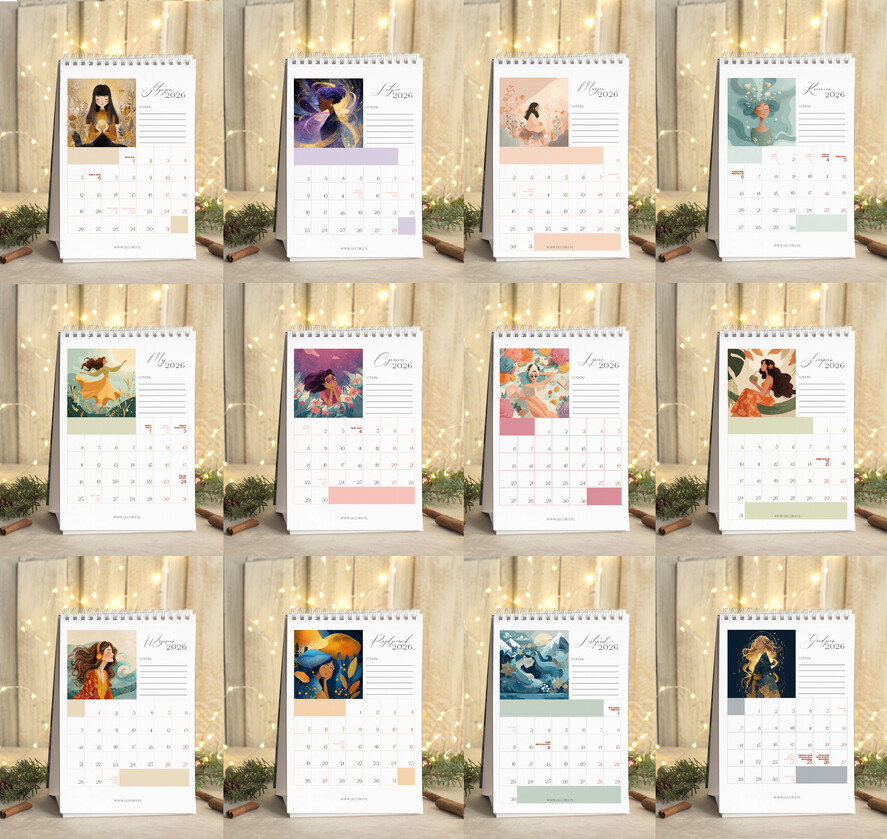 Prezenty oferta dla Firm kalendarze  Prezenty firmowe upominki biznesowe kalendarz stojący A5, prezent dla pracowników dla klientów kalendarz na biurko1