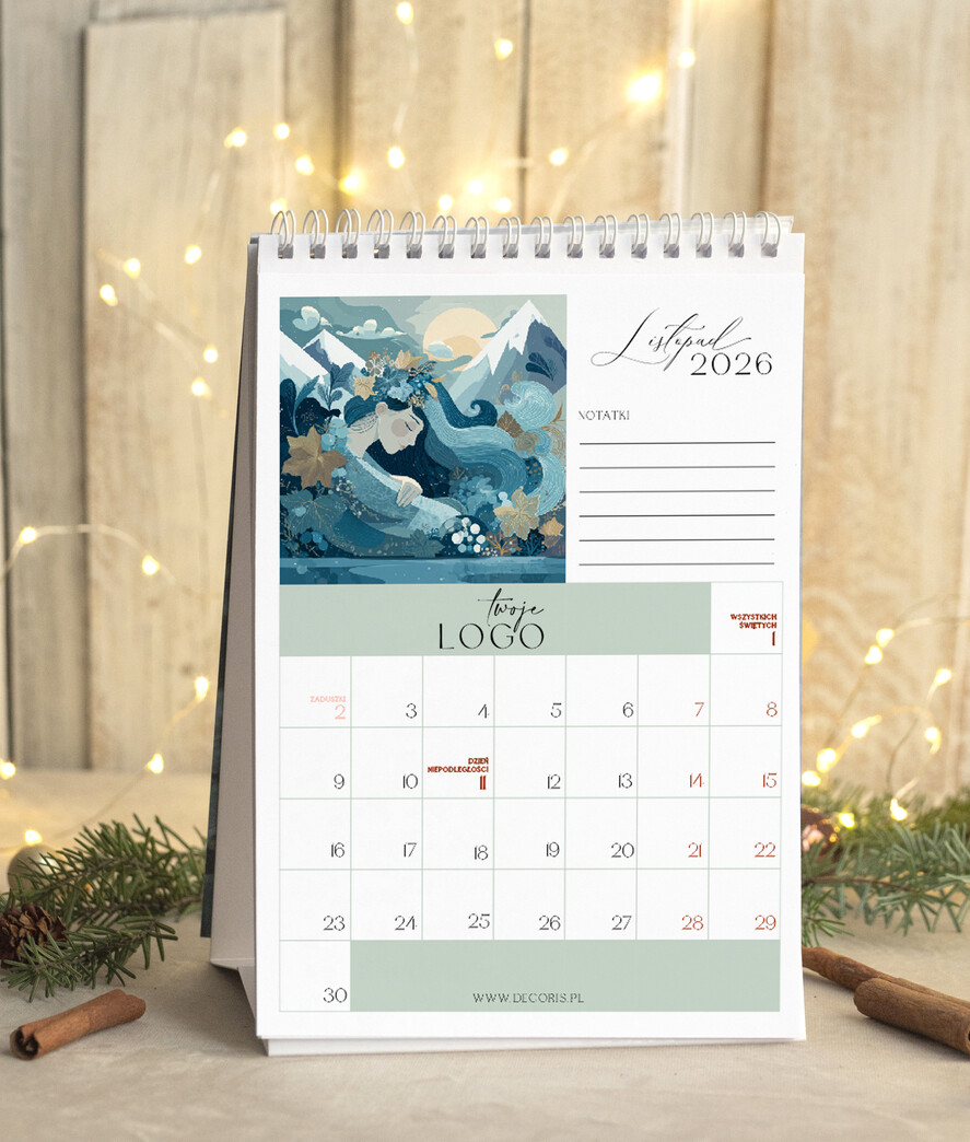 Prezenty oferta dla Firm kalendarze  Prezenty firmowe upominki biznesowe kalendarz stojący A5, prezent dla pracowników dla klientów kalendarz na biurko12