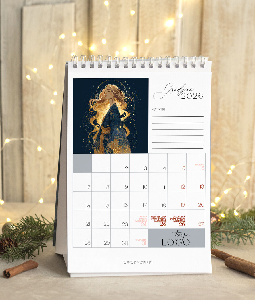 Prezenty oferta dla Firm kalendarze  Prezenty firmowe upominki biznesowe kalendarz stojący A5, prezent dla pracowników dla klientów kalendarz na biurko13