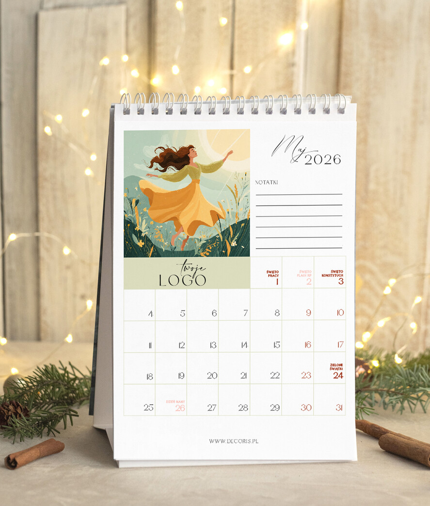 Prezenty oferta dla Firm kalendarze  Prezenty firmowe upominki biznesowe kalendarz stojący A5, prezent dla pracowników dla klientów kalendarz na biurko6
