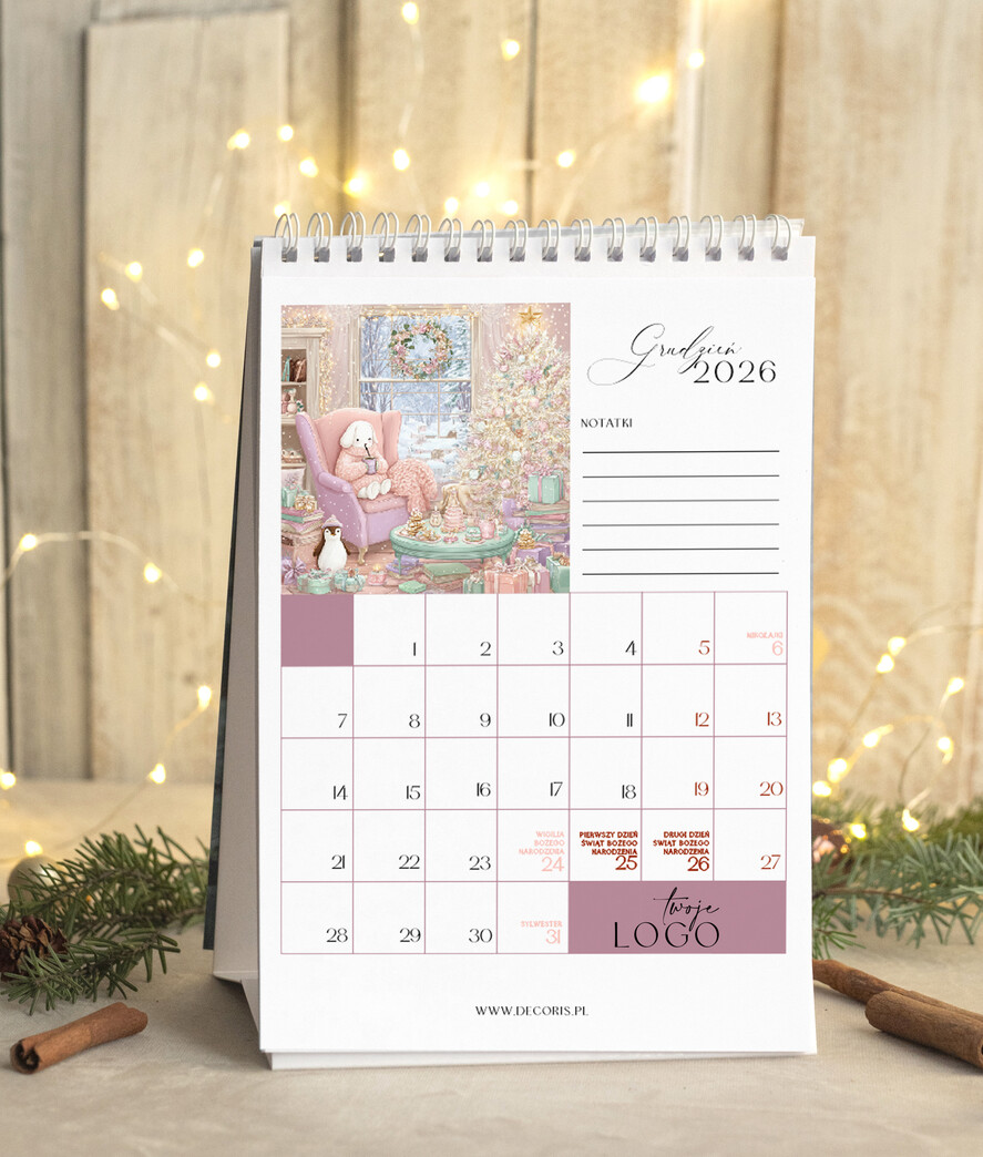 Prezenty oferta dla Firm kalendarze  Prezenty firmowe upominki biznesowe kalendarz stojący A5, prezent dla pracowników dla klientów kalendarz na biurko13