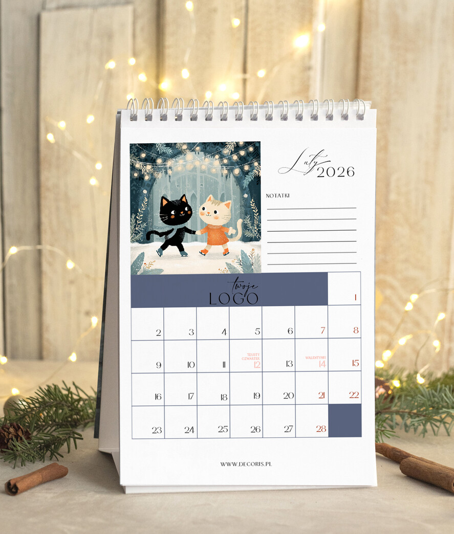 Prezenty oferta dla Firm kalendarze  Prezenty firmowe upominki biznesowe kalendarz stojący A5, prezent dla pracowników dla klientów kalendarz na biurko3