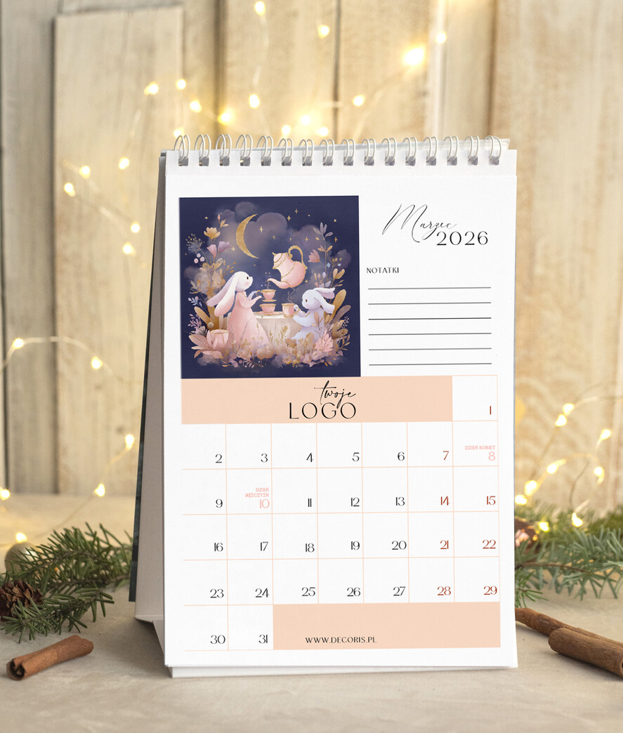 Prezenty oferta dla Firm kalendarze  Prezenty firmowe upominki biznesowe kalendarz stojący A5, prezent dla pracowników dla klientów kalendarz na biurko4