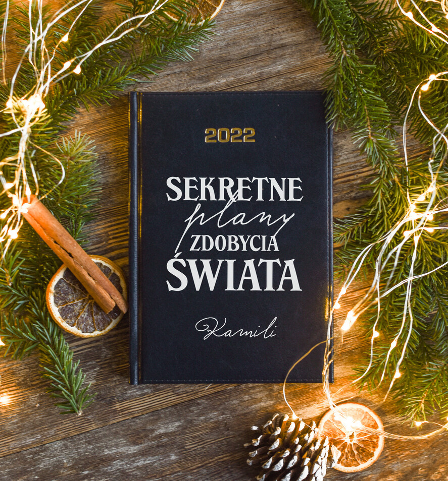 prezenty dla niej kalendarze pomysł na prezent dla żony Terminarz dzienny - Kalendarz z nadrukiem na okladce - Twoj nadruk0