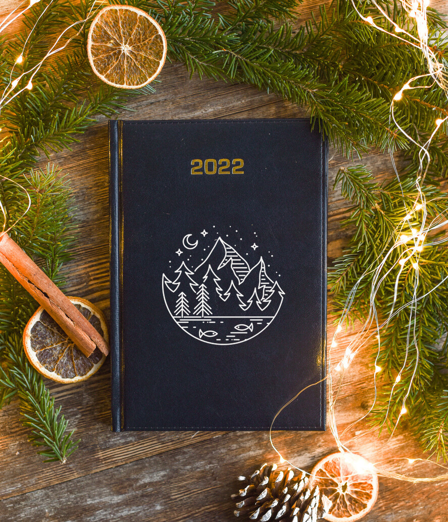 prezenty dla niej kalendarze pomysł na praktyczny prezent dla mamy pod choinkę Terminarz dzienny - Kalendarz z nadrukiem na okladce - Twoj nadruk0