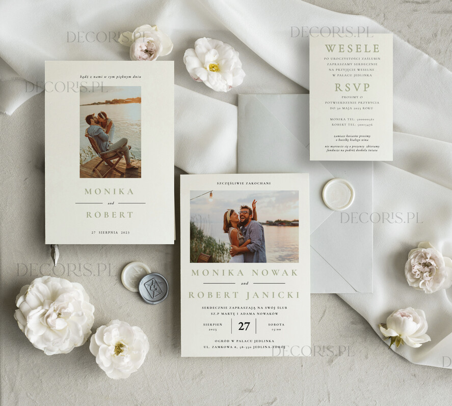 Zaproszenia ślubne Proste i Nowoczesne  zdjęcie pary młodej na zaproszeniach ślubnych, zaproszenia ślubne ze zdjęciem, minimalistyczne zaproszenia na ślub i wesele, delikatne zaproszenia ze zdjęciem0