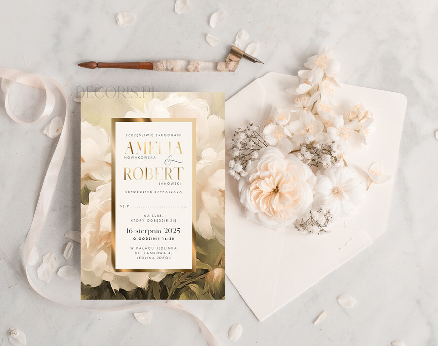 Zaproszenia ślubne Proste i Nowoczesne  piękne kwiatowe zaproszenia ślubne, eleganckie zaproszenia na ślub, delikatne zaproszenia ślubne, proste wzory zaproszeń ślubnych, nowoczesne zaproszenia na ślub cywilny1