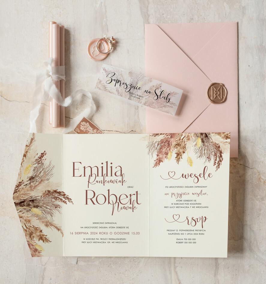 Zaproszenia ślubne Proste i Nowoczesne  klasyczne proste zaproszenia ślubne, minimalistyczne zaproszenia na ślub i wesele, delikatne zaproszenia slubne, eleganckie wzory zaproszeń ślubnych2