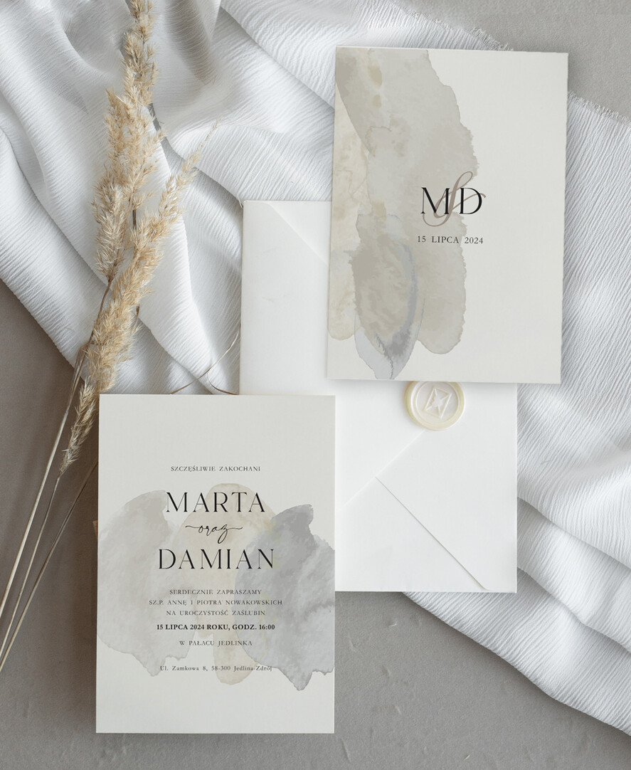Zaproszenia ślubne Proste i Nowoczesne  klasyczne eleganckie zaproszenia ślubne, nowoczesne zaproszenia slubne, delikatne zaproszenia na slub, proste wzory zaproszeń ślubnych, minimalistyczne zaproszenia slubne1