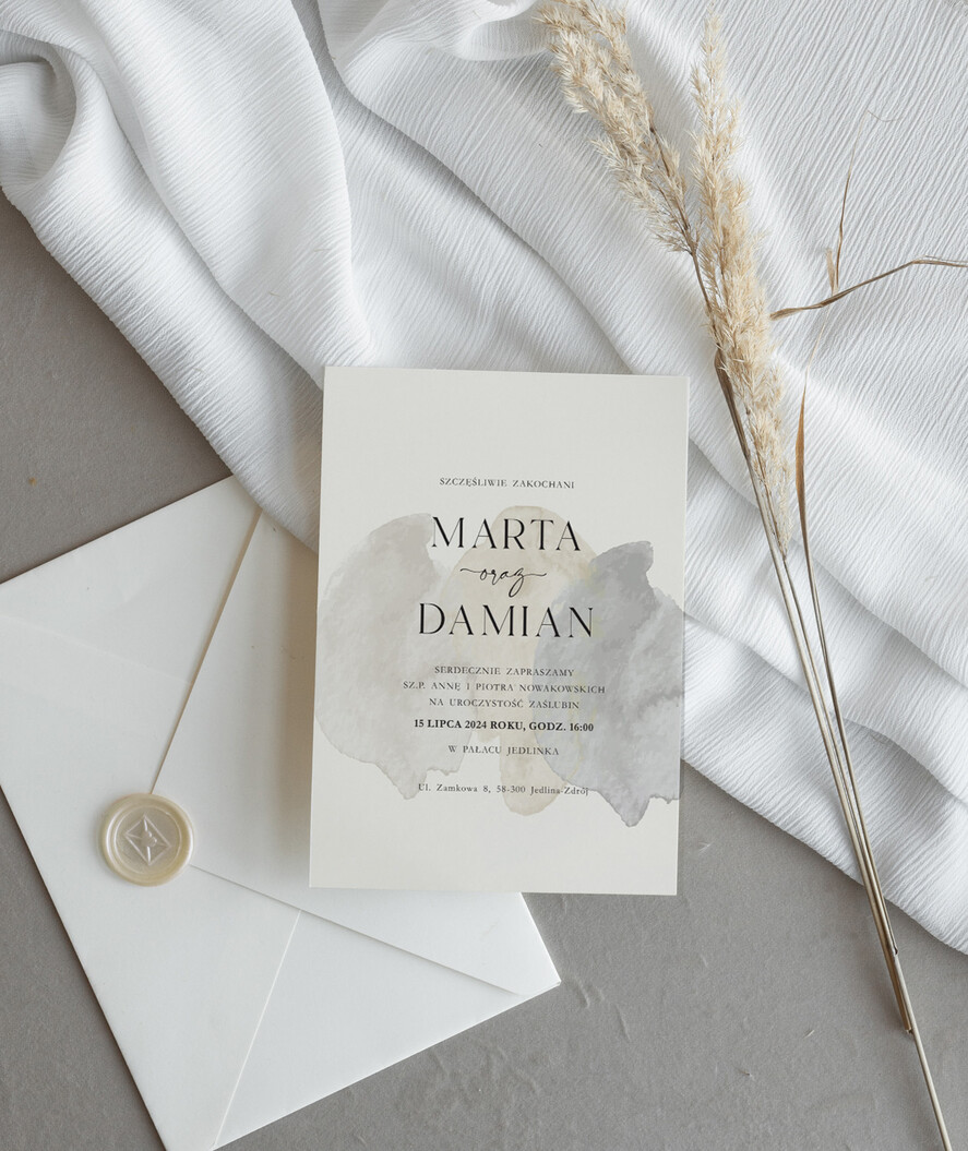 Zaproszenia ślubne Proste i Nowoczesne  klasyczne eleganckie zaproszenia ślubne, nowoczesne zaproszenia slubne, delikatne zaproszenia na slub, proste wzory zaproszeń ślubnych, minimalistyczne zaproszenia slubne2