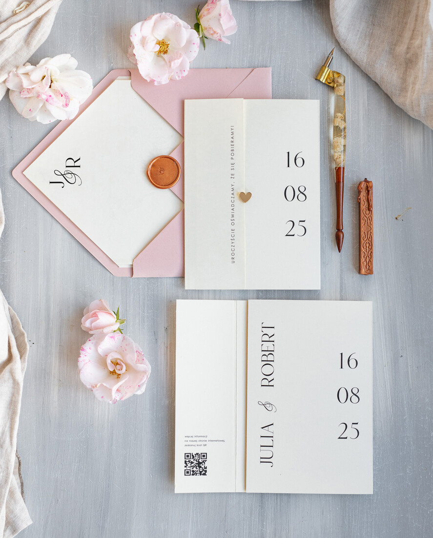 Zaproszenia ślubne Proste i Nowoczesne  eleganckie zaproszenia na ślub i weselne, delikatne zaproszenie ślubne ze złotym serduszkiem, proste zaproszenia na ślub, delikatne zaproszenia ślubne0