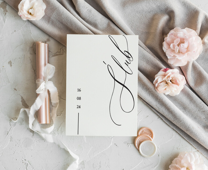 Zaproszenia ślubne Proste i Nowoczesne  eleganckie zaproszenia ślubne, nowoczesne zaproszenia slubne, delikatne zaproszenia na slub, proste wzory zaproszeń ślubnych, minimalistyczne zaproszenia ślubne1