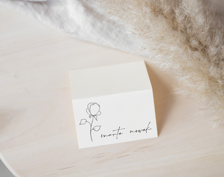 Winietki Nowoczesne prosta forma  delikatne wizytówki na stół weselny, proste wizytówki na stoły weselne, winietki ślubne, proste winietki dla gości, winietki na stoły weselne3