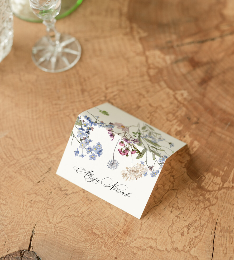 Winietki Nowoczesne prosta forma  eleganckie winietki na stół weselny wizytówki ślubne, winietki ślubne wizytówki dla gości weselnych, usadzenie gości na weselu, ozdoba na stół weselny winietki z delikatną grafiką0