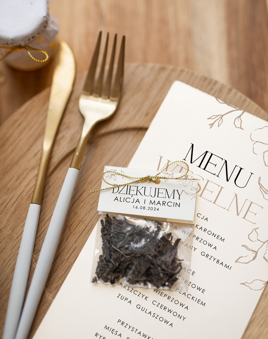 Menu Nowoczesne prosta forma  nowoczesne i proste menu weselne, karta dań weselnych menu weselne plan podawania posiłków, menu dopasowane do zaproszeń3