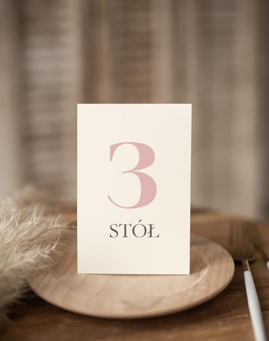 Numery na stół Nowoczesne prosta forma  Eleganckie numerki na stół weselny, numeracja stołów weselnych, proste i delikatne numerki na stoły weselne, dekoracja stołu weselnego 0