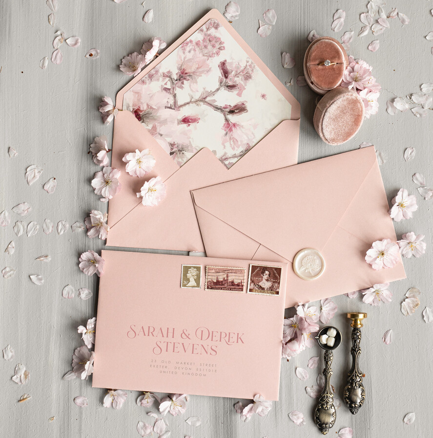 Zaproszenia ślubne Wydzierane Brzegi Wydzierane zaproszenia ślubne z płatkami złota, delikatne zaproszenia na ślub ze złotem, darte zaproszenie z płatkami złota, złote zaproszenia na ślub3