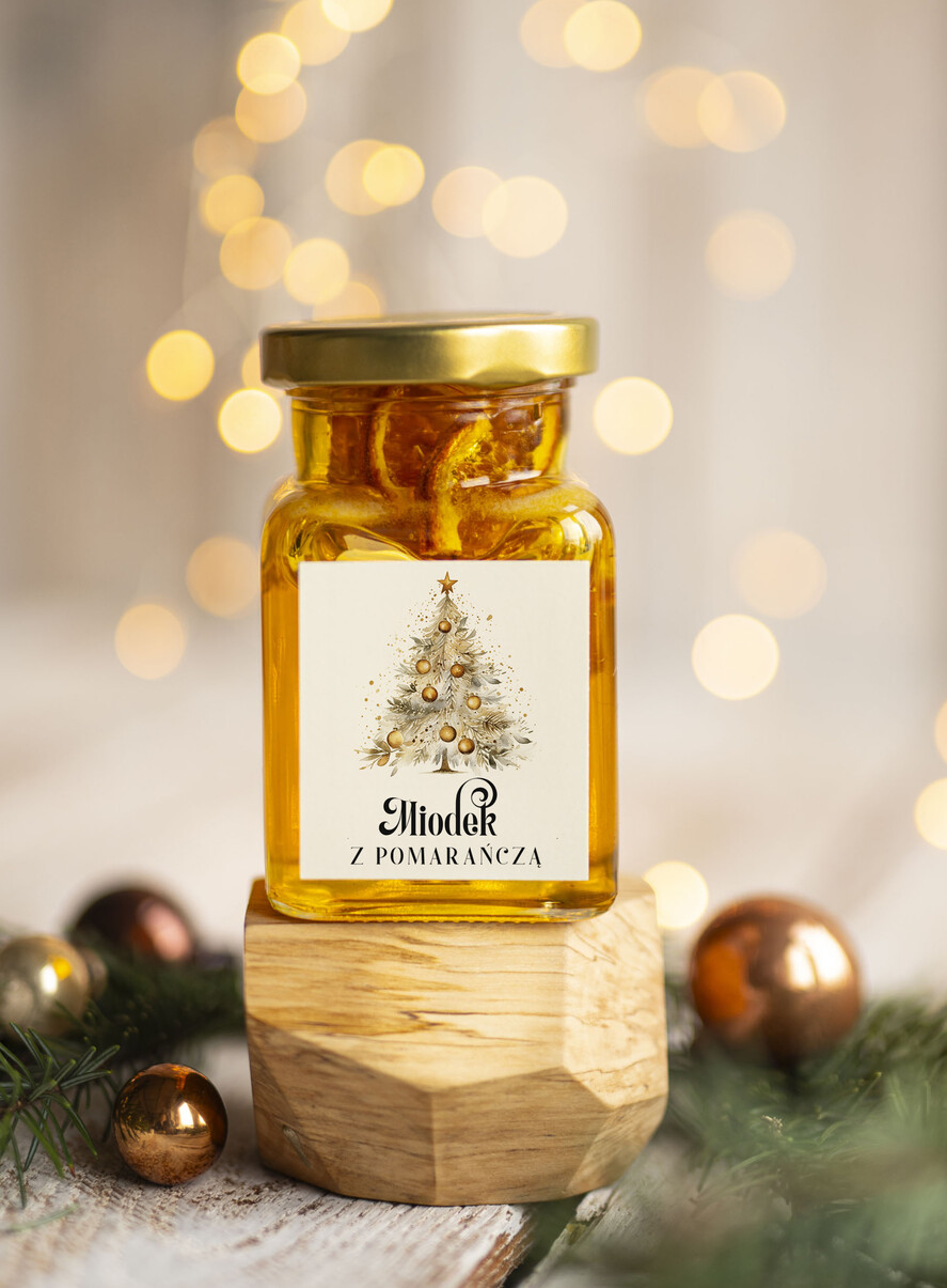 Prezenty oferta dla Firm MIODY KONFITURY SOKI Drobne prezenty świąteczne dla klientów biznesowych, prezenty dla firm z miodem, prezent biznesowy, upominki dla pracowników od firmy miód z pomarańczą0