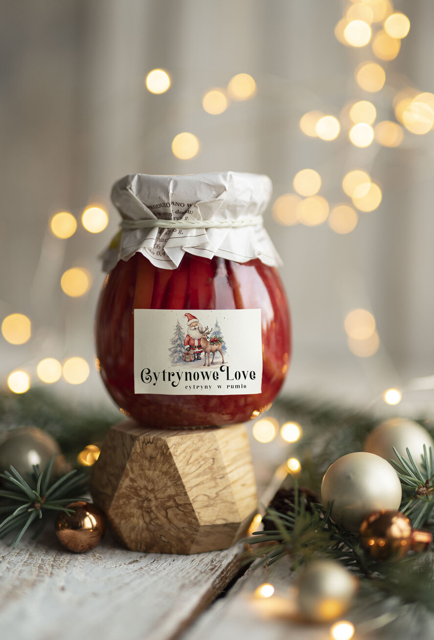 Prezenty oferta dla Firm MIODY KONFITURY SOKI Drobne prezenty świąteczne dla klientów biznesowych, Cytryny w syropie prezent biznesowy z logo0