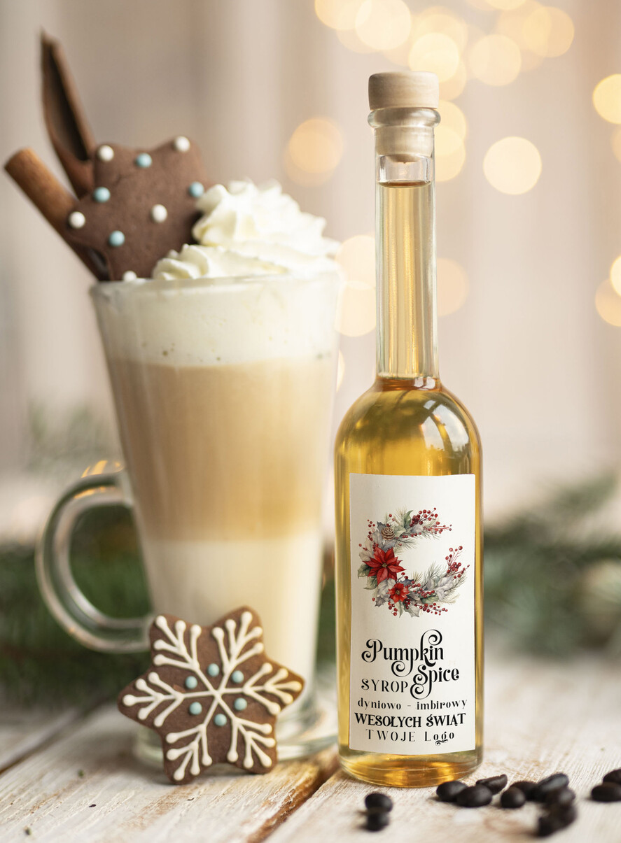 Prezenty oferta dla Firm MIODY KONFITURY SOKI Syrop do kawy Pumpkin Spice Dyniowy  biznesowe Upominki firmowe dla pracowników0