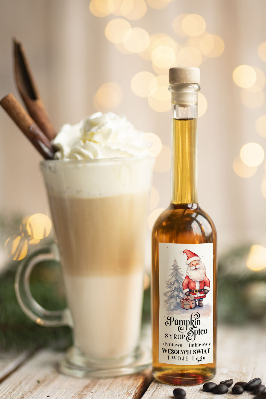 Prezenty oferta dla Firm MIODY KONFITURY SOKI Syrop do kawy Pumpkin Spice Dyniowy  biznesowe Upominki firmowe dla pracowników0