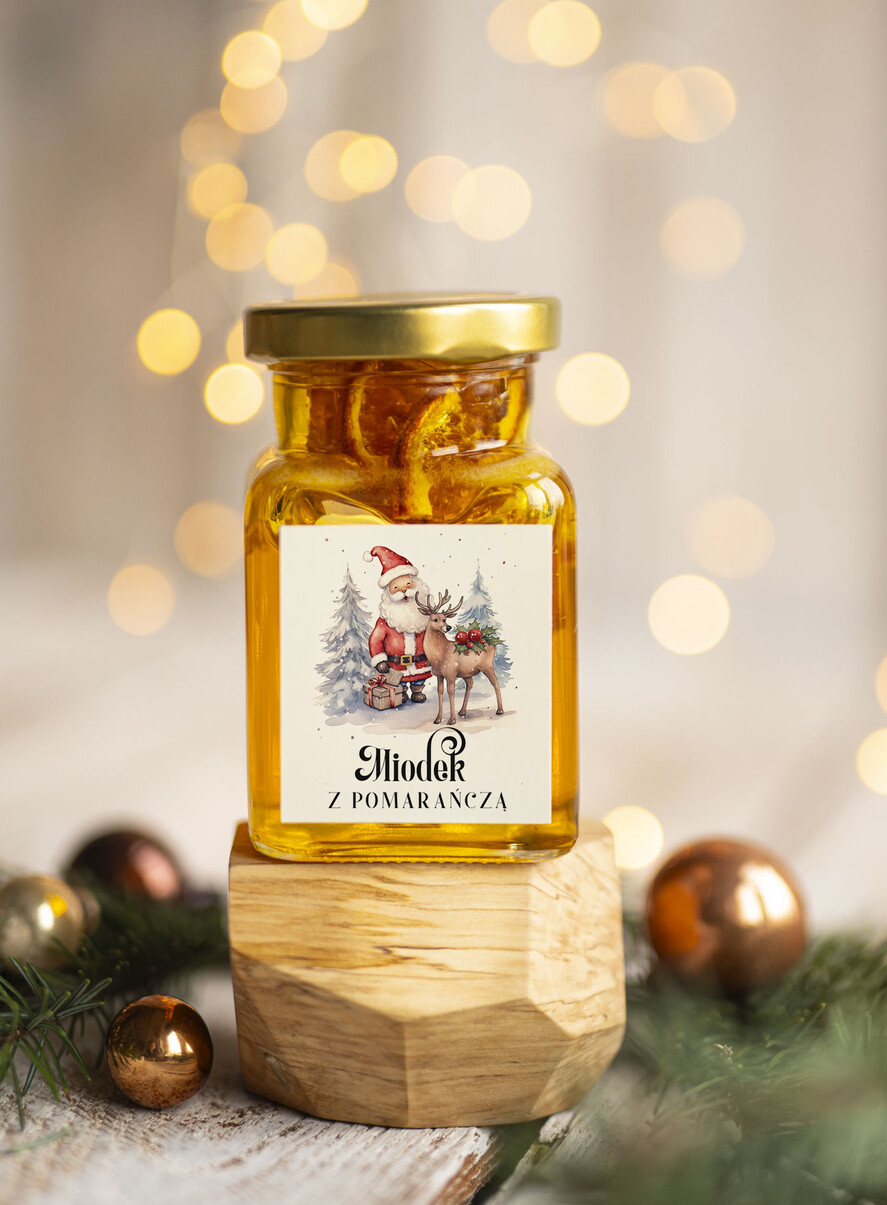 Prezenty oferta dla Firm MIODY KONFITURY SOKI Drobne prezenty świąteczne dla klientów biznesowych, prezenty dla firm z miodem, prezent biznesowy, upominki dla pracowników od firmy miód z pomarańczą1