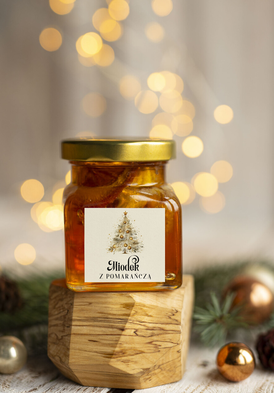Prezenty oferta dla Firm MIODY KONFITURY SOKI Drobny prezent świąteczny miód z pomarańczą, drobne upominki na święta dla pracowników, świąteczne miody dla pracowników i kontrahentów, drobne prezenty firmowe0