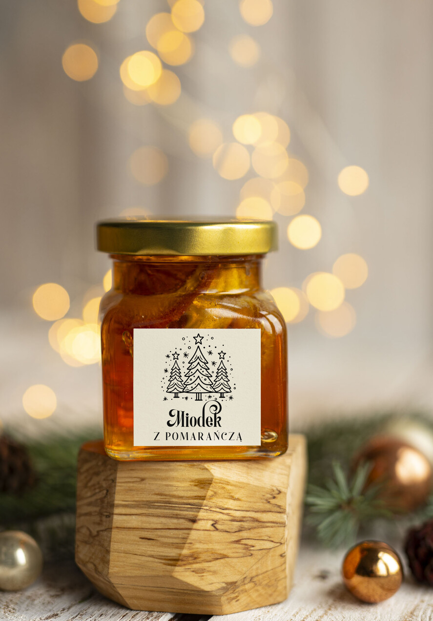 Prezenty oferta dla Firm MIODY KONFITURY SOKI Drobny prezent świąteczny miód z pomarańczą, 0