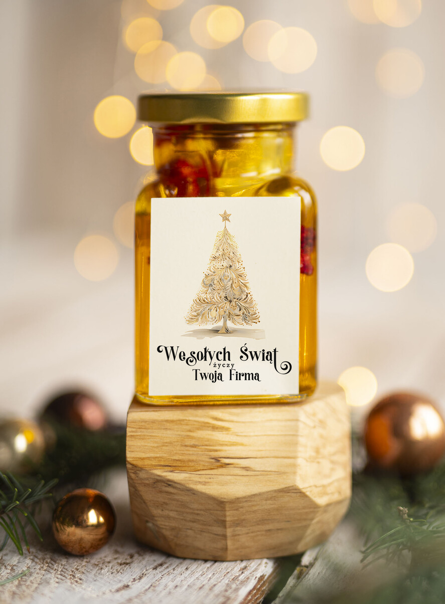 Prezenty oferta dla Firm MIODY KONFITURY SOKI Drobne prezenty świąteczne dla klientów biznesowych, prezenty dla firm z miodem, prezent biznesowy, upominki dla pracowników od firmy miód z pomarańczą0