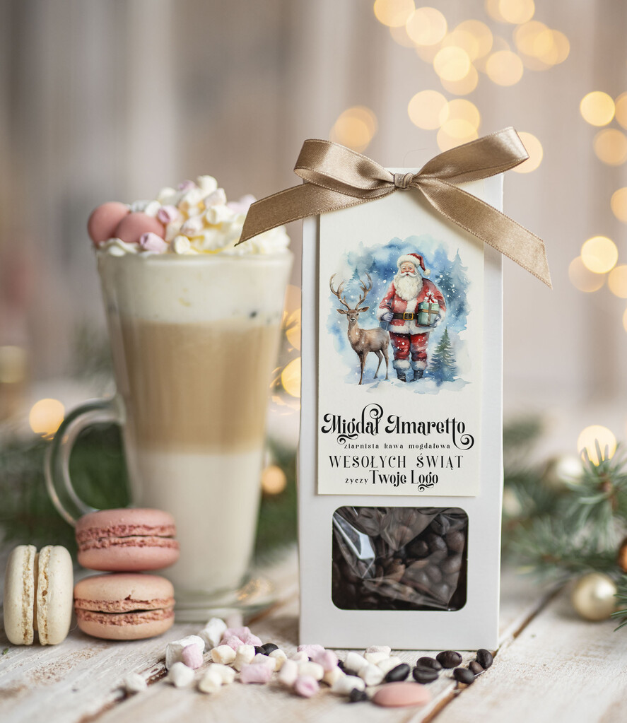 Prezenty oferta dla Firm HERBATA KAWA Drobne prezenty dla firm na boże narodzenie kawa ameretto, drobne upominki na święta dla pracowników, świąteczna kawa dla pracowników i kontrahentów0