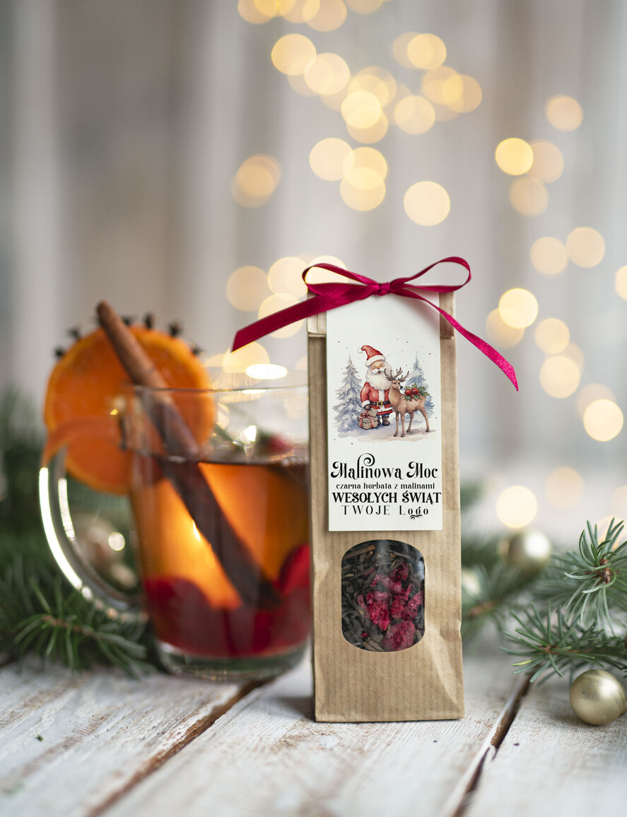 Prezenty oferta dla Firm HERBATA KAWA herbata swiateczna prezent, Upominki firmowe na Boże Narodzenie herbata świąteczna z malinami , Herbata świąteczna drobne prezenty na święta dla pracowników, bożonarodzeniowy prezent herbata świateczna1