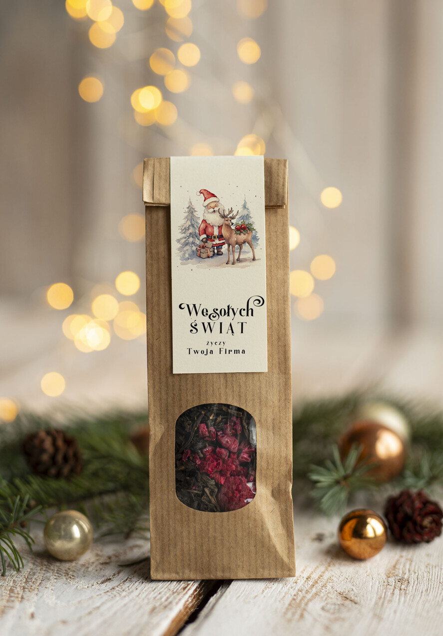 Prezenty oferta dla Firm HERBATA KAWA herbata swiateczna prezent, Upominki firmowe na Boże Narodzenie herbata świąteczna z malinami , Herbata świąteczna drobne prezenty na święta dla pracowników, bożonarodzeniowy prezent herbata świateczna3