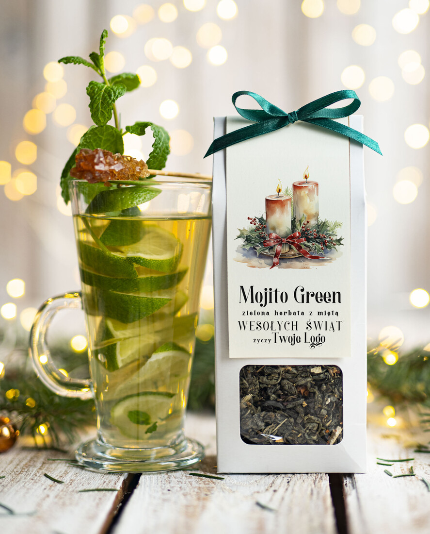 Prezenty oferta dla Firm HERBATA KAWA herbata swiateczna prezent, Upominki firmowe na Boże Narodzenie zielona herbata mojito, Herbata świąteczna drobne prezenty na święta dla pracowników, bożonarodzeniowy prezent herbata świateczna0
