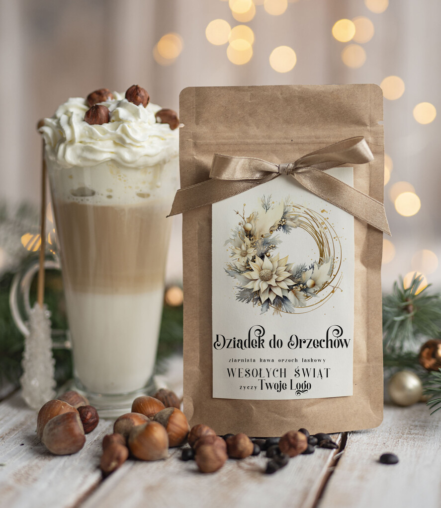 Prezenty oferta dla Firm HERBATA KAWA Drobne prezenty dla firm na boże narodzenie kawa orzechowa, drobne upominki na święta dla pracowników, świąteczna kawa orzech laskowy dla pracowników i kontrahentów0